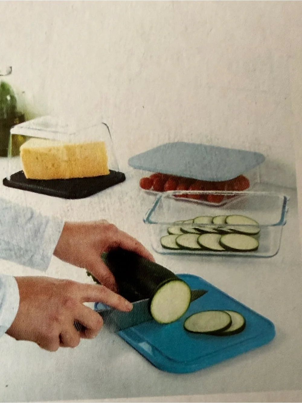 IKEA Textured Cutting Boards - Set of 3 - NWT- Aqua Blue,Navy Blue & Light Blue